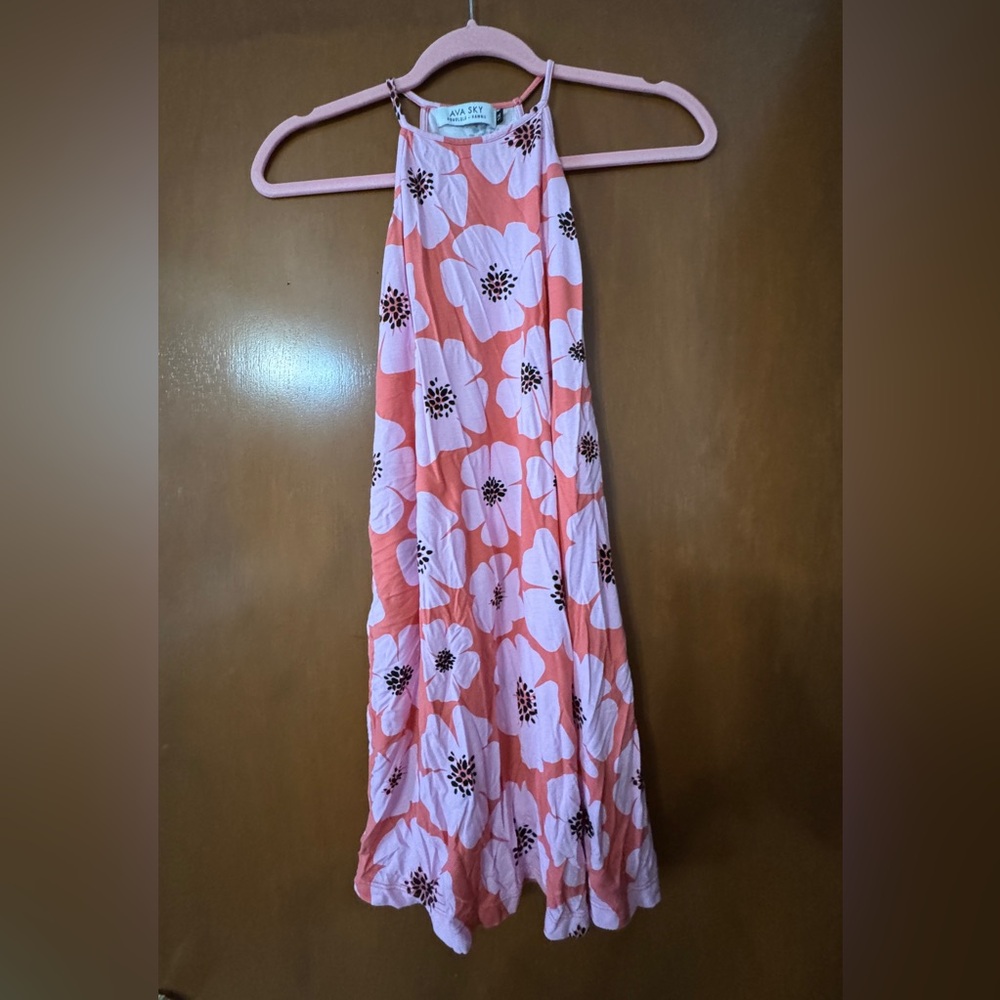 Ava Sky Pink and Black Floral Top